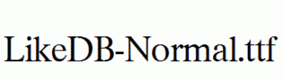 LikeDB-Normal.ttf