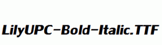 LilyUPC-Bold-Italic.ttf