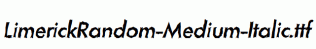 LimerickRandom-Medium-Italic.ttf