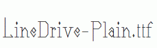 LineDrive-Plain.ttf