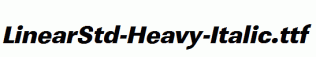 LinearStd-Heavy-Italic.ttf