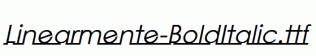 Linearmente-BoldItalic.ttf