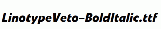LinotypeVeto-BoldItalic.ttf