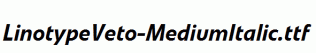 LinotypeVeto-MediumItalic.ttf