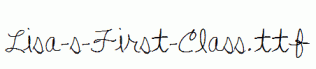 Lisa-s-First-Class.ttf