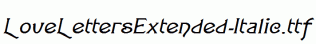 LoveLettersExtended-Italic.ttf