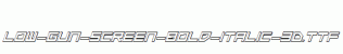 Low-Gun-Screen-Bold-Italic-3D.ttf