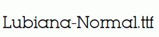 Lubiana-Normal.ttf