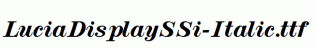 LuciaDisplaySSi-Italic.ttf