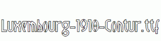 Luxembourg-1910-Contur.ttf
