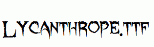 Lycanthrope.ttf