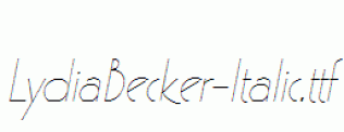 LydiaBecker-Italic.ttf