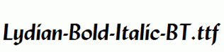 Lydian-Bold-Italic-BT.ttf