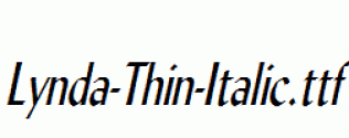 Lynda-Thin-Italic.ttf