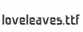 loveleaves.ttf