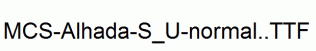 MCS-Alhada-S_U-normal..ttf