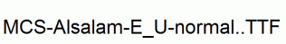 MCS-Alsalam-E_U-normal..ttf