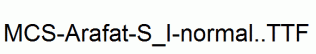 MCS-Arafat-S_I-normal..ttf