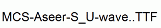 MCS-Aseer-S_U-wave..ttf