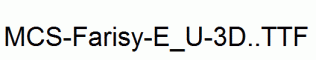 MCS-Farisy-E_U-3D..ttf