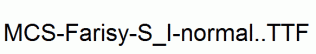 MCS-Farisy-S_I-normal..ttf