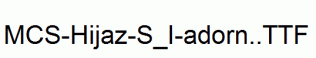 MCS-Hijaz-S_I-adorn..ttf