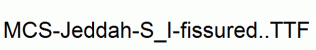 MCS-Jeddah-S_I-fissured..ttf