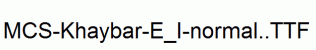 MCS-Khaybar-E_I-normal..ttf