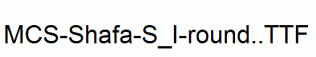 MCS-Shafa-S_I-round..ttf