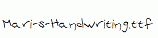 Mari-s-Handwriting.ttf