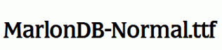 MarlonDB-Normal.ttf