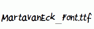 MartavanEck_Font.ttf