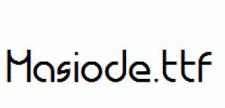 Masiode.ttf