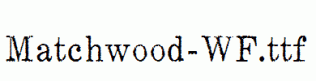 Matchwood-WF.ttf