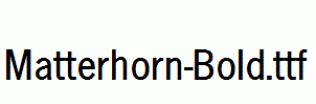 Matterhorn-Bold.ttf