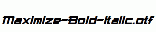 Maximize-Bold-Italic.otf