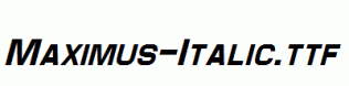 Maximus-Italic.ttf