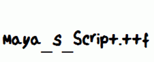 Maya_s_Script.ttf