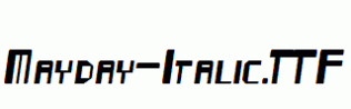 Mayday-Italic.ttf