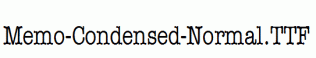Memo-Condensed-Normal.ttf