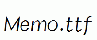 Memo.ttf