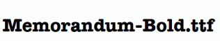 Memorandum-Bold.ttf