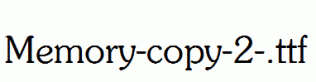 Memory-copy-2-.ttf