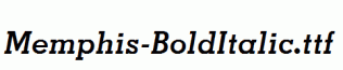Memphis-BoldItalic.ttf