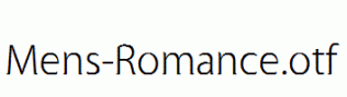 Mens-Romance.otf