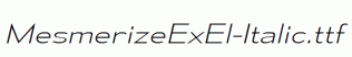 MesmerizeExEl-Italic.ttf
