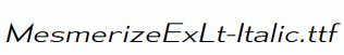 MesmerizeExLt-Italic.ttf