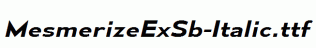 MesmerizeExSb-Italic.ttf