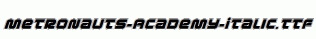 Metronauts-Academy-Italic.ttf