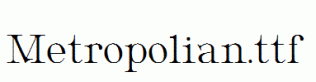 Metropolian.ttf